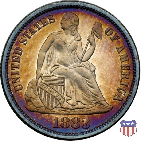 Liberty Seated - Variety 4 (1860-1891) 1883 (Philadelphia)