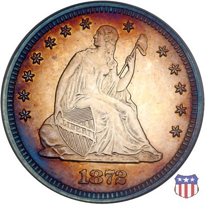 Liberty Seated - Variety 4 (1866-1891) 1872 (Philadelphia)