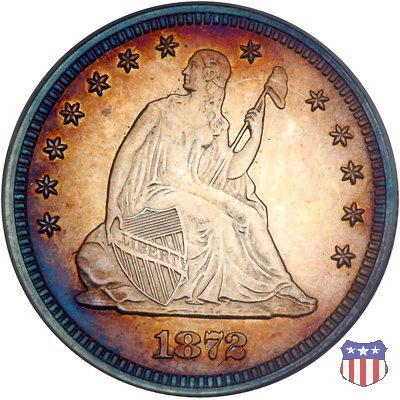 Liberty Seated - Variety 4 (1866-1891) 1872 (Philadelphia)