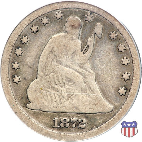 Liberty Seated - Variety 4 (1866-1891) 1872 (Carson City)