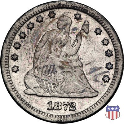 Liberty Seated - Variety 4 (1866-1891) 1872 (San Francisco)