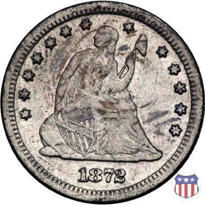 Liberty Seated - Variety 4 (1866-1891) 1872 (San Francisco)