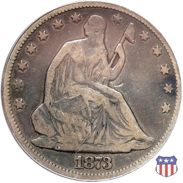 Liberty Seated - Variety 4 (1866-1891) 1873 (Philadelphia)