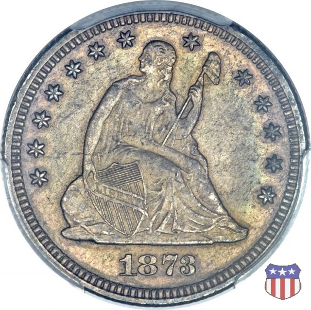 Liberty Seated - Variety 4 (1866-1891) 1873 (Philadelphia)