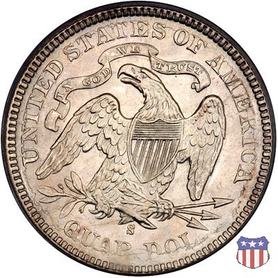 Liberty Seated - Variety 4 (1866-1891) 1875 (San Francisco)