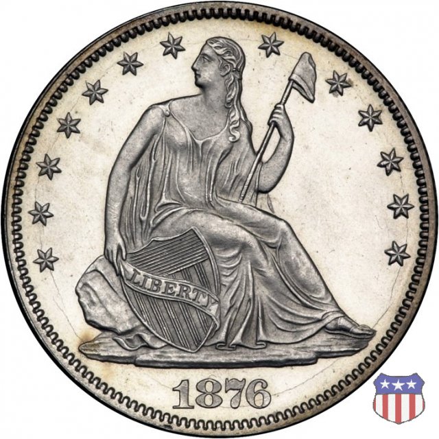 Liberty Seated - Variety 4 (1866-1891) 1876 (Philadelphia)