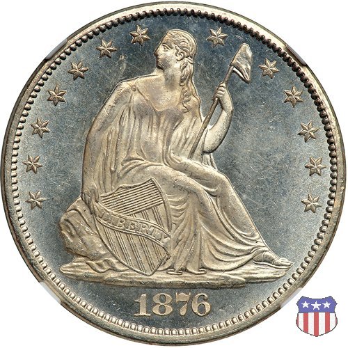 Liberty Seated - Variety 4 (1866-1891) 1876 (Carson City)