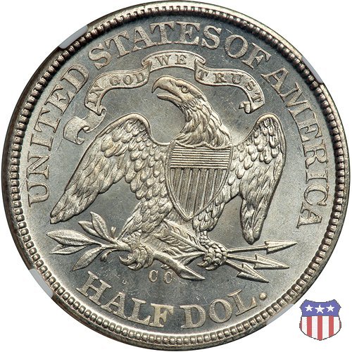 Liberty Seated - Variety 4 (1866-1891) 1876 (Carson City)