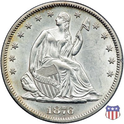 Liberty Seated - Variety 4 (1866-1891) 1876 (San Francisco)