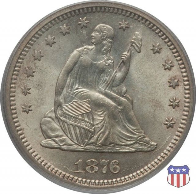 Liberty Seated - Variety 4 (1866-1891) 1876 (San Francisco)