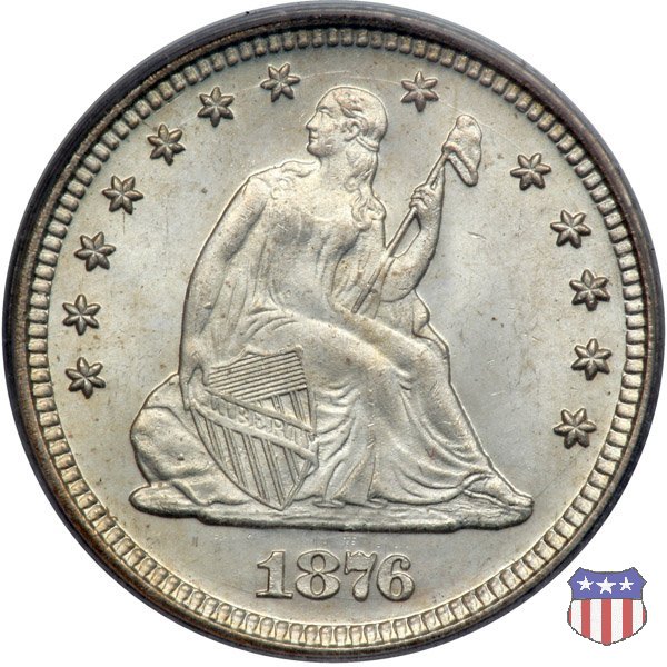 Liberty Seated - Variety 4 (1866-1891) 1876 (Philadelphia)