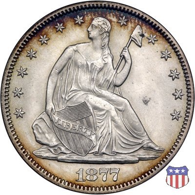 Liberty Seated - Variety 4 (1866-1891) 1877 (Philadelphia)