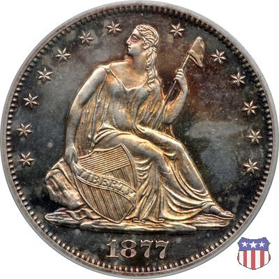 Liberty Seated - Variety 4 (1866-1891) 1877 (Philadelphia)