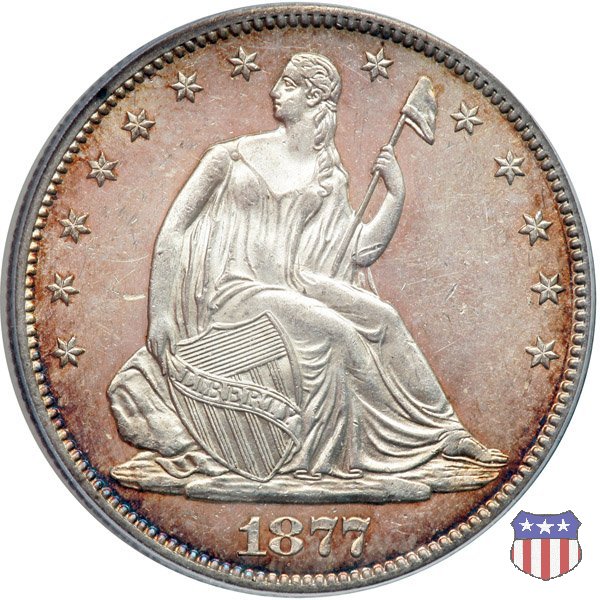 Liberty Seated - Variety 4 (1866-1891) 1877 (San Francisco)