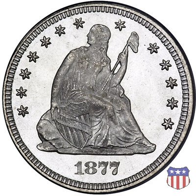 Liberty Seated - Variety 4 (1866-1891) 1877 (Philadelphia)