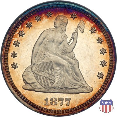 Liberty Seated - Variety 4 (1866-1891) 1877 (Philadelphia)