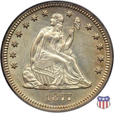 Liberty Seated - Variety 4 (1866-1891) 1877 (San Francisco)