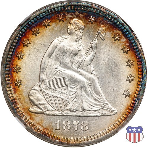 Liberty Seated - Variety 4 (1866-1891) 1878 (Philadelphia)