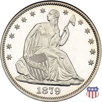 Liberty Seated - Variety 4 (1866-1891) 1879 (Philadelphia)