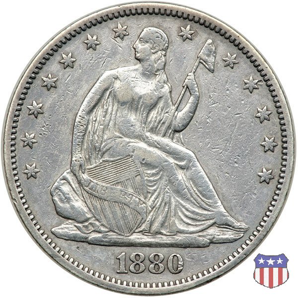 Liberty Seated - Variety 4 (1866-1891) 1880 (Philadelphia)