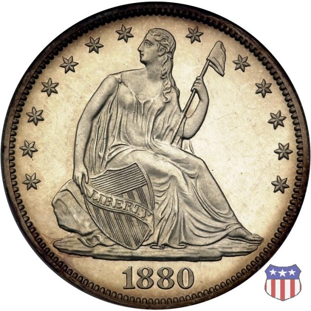 Liberty Seated - Variety 4 (1866-1891) 1880 (Philadelphia)