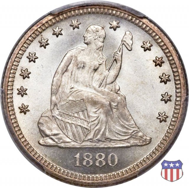 Liberty Seated - Variety 4 (1866-1891) 1880 (Philadelphia)