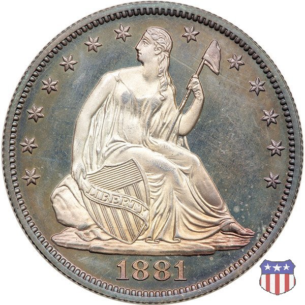 Liberty Seated - Variety 4 (1866-1891) 1881 (Philadelphia)