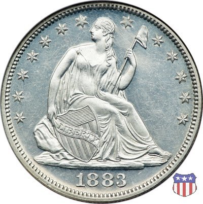 Liberty Seated - Variety 4 (1866-1891) 1883 (Philadelphia)