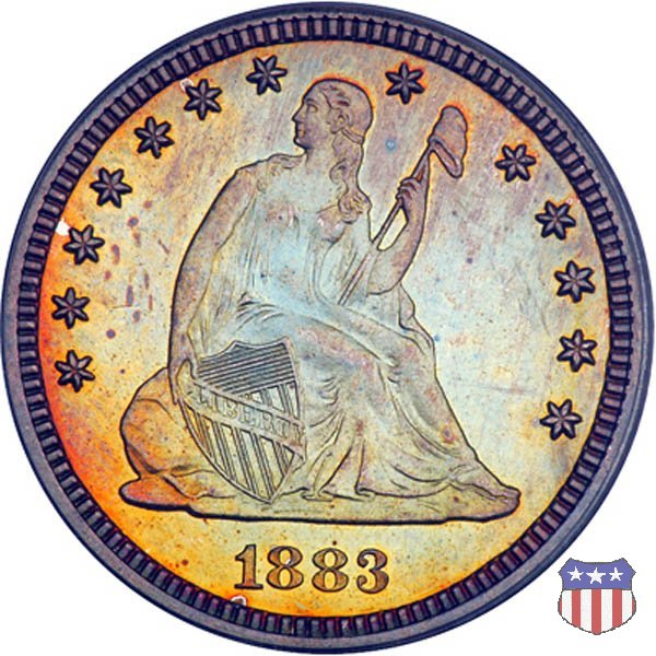 Liberty Seated - Variety 4 (1866-1891) 1883 (Philadelphia)