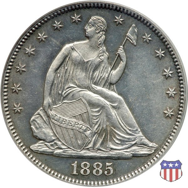 Liberty Seated - Variety 4 (1866-1891) 1885 (Philadelphia)