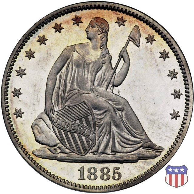 Liberty Seated - Variety 4 (1866-1891) 1885 (Philadelphia)