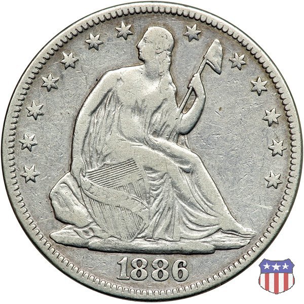 Liberty Seated - Variety 4 (1866-1891) 1886 (Philadelphia)