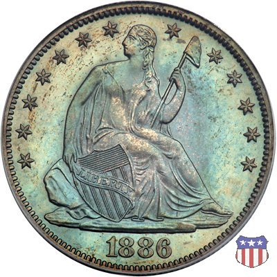 Liberty Seated - Variety 4 (1866-1891) 1886 (Philadelphia)