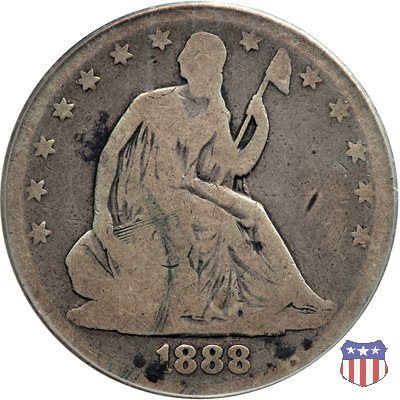 Liberty Seated - Variety 4 (1866-1891) 1888 (Philadelphia)