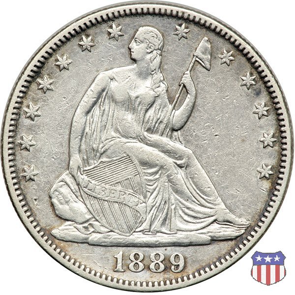 Liberty Seated - Variety 4 (1866-1891) 1889 (Philadelphia)