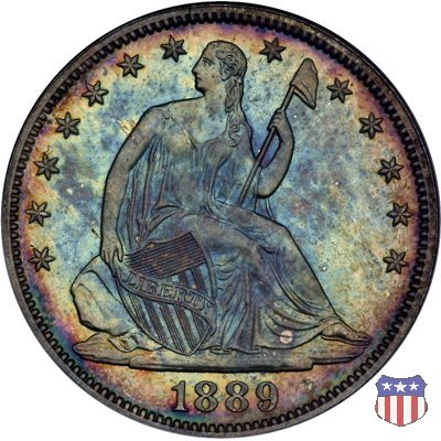 Liberty Seated - Variety 4 (1866-1891) 1889 (Philadelphia)