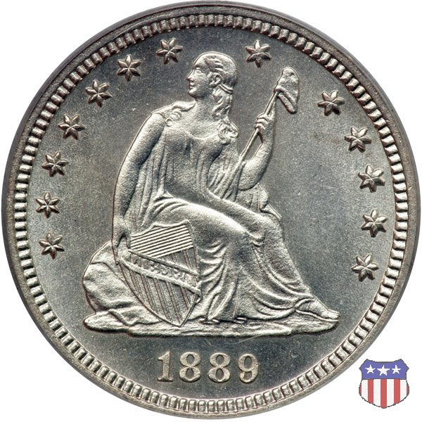 Liberty Seated - Variety 4 (1866-1891) 1889 (Philadelphia)