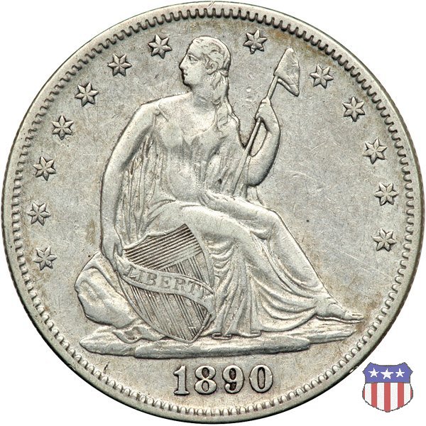 Liberty Seated - Variety 4 (1866-1891) 1890 (Philadelphia)