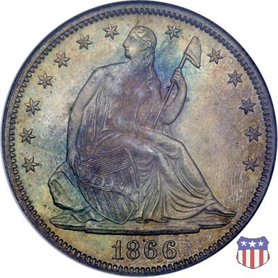 Liberty Seated - Variety 4 (1866-1891) 1866 (Philadelphia)