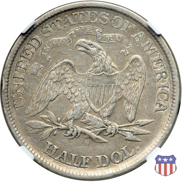 Liberty Seated - Variety 4 (1866-1891) 1867 (San Francisco)