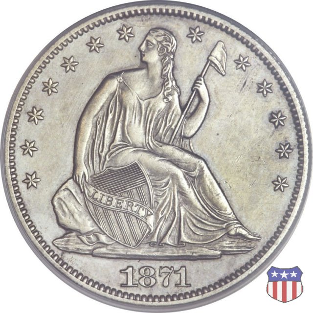 Liberty Seated - Variety 4 (1866-1891) 1871 (Carson City)