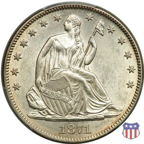 Liberty Seated - Variety 4 (1866-1891) 1871 (Philadelphia)