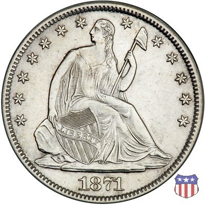 Liberty Seated - Variety 4 (1866-1891) 1871 (San Francisco)