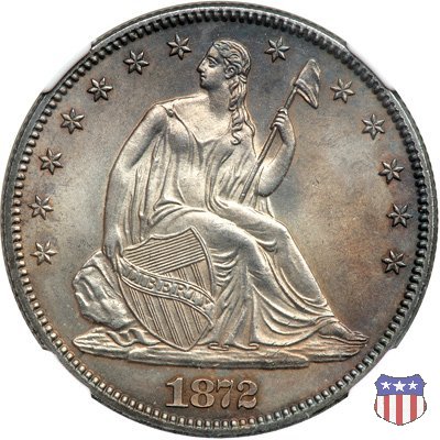 Liberty Seated - Variety 4 (1866-1891) 1872 (Philadelphia)