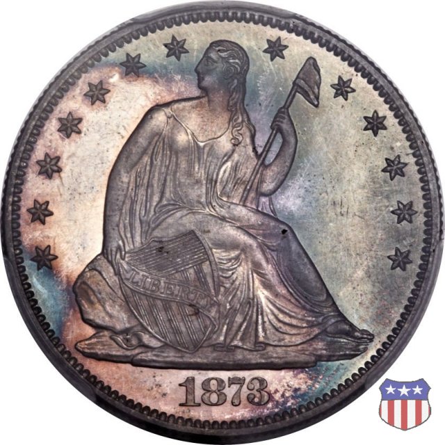 Liberty Seated - Variety 4 (1866-1891) 1873 (Philadelphia)