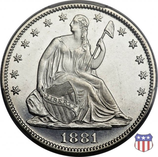 Liberty Seated - Variety 4 (1866-1891) 1881 (Philadelphia)