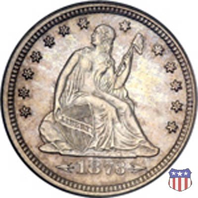 Liberty Seated - Variety 5 (1873-1874) 1873 (San Francisco)