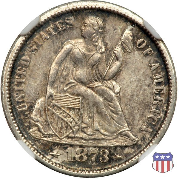 Liberty Seated - Variety 5 (1873-1874) 1873 (San Francisco)