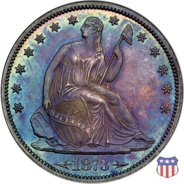 Liberty Seated - Variety 5 (1873-1874) 1873 (Philadelphia)