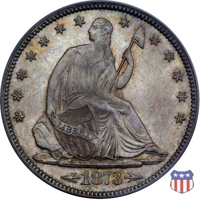 Liberty Seated - Variety 5 (1873-1874) 1873 (Philadelphia)